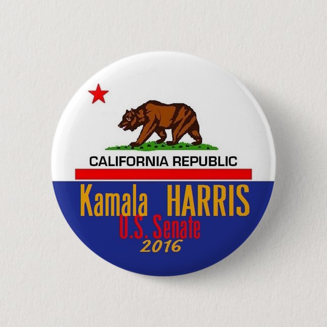 HARRIS Senate 2016 Pinback Button (Front)