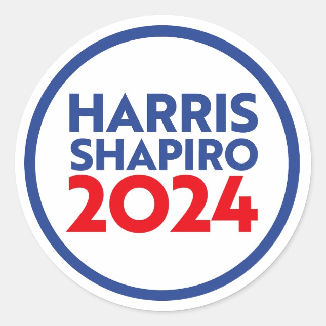 HARRIS SHAPIRO 2024 CLASSIC ROUND STICKER (Front)