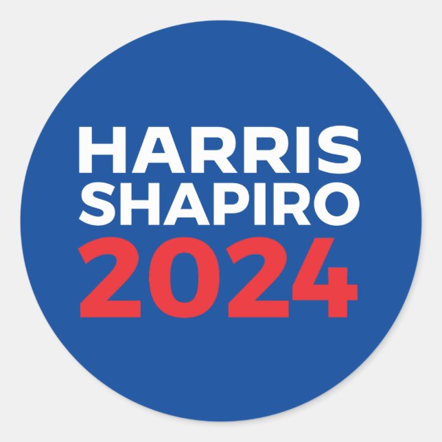 HARRIS SHAPIRO 2024 CLASSIC ROUND STICKER (Front)