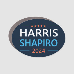 Harris Shapiro 2024 Kamala Harris Democrat Car Magnet