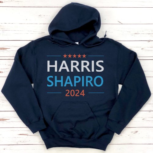 Harris Shapiro 2024 Kamala Harris Democrat Hoodie