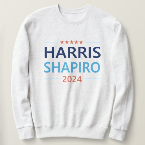 Harris Shapiro 2024 Kamala Harris Democrat Sweatshirt