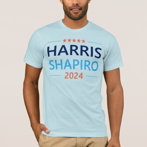 Harris Shapiro 2024 Kamala Harris Democrat T_Shirt