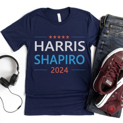 Harris Shapiro 2024 Kamala Harris Democrat T_Shirt