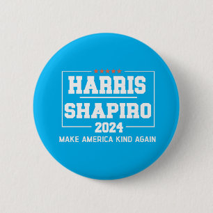 Harris Shapiro 2024 Make America Kind Again Button