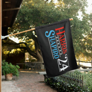 Harris Shapiro 2024 Retro Campaign House Flag