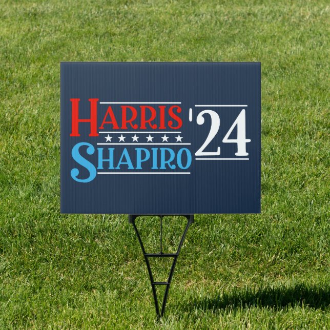 Harris Shapiro 2024 Retro Campaign Sign (Insitu)