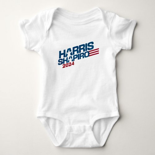 Harris Shapiro 2024 Stars and Stripes Patriotic Baby Bodysuit