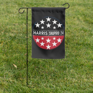 Harris-Shapiro 2024 Vintage President Kamala Garden Flag