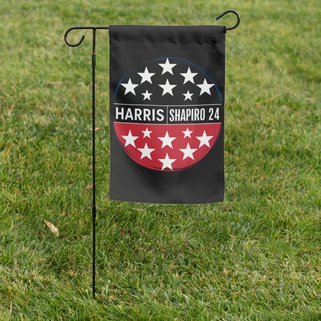 Harris-Shapiro 2024 Vintage President  Kamala Garden Flag (In SItu)