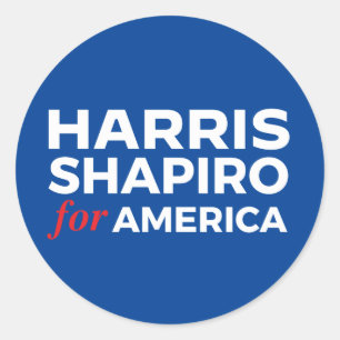 HARRIS SHAPIRO FOR AMERICA CLASSIC ROUND STICKER