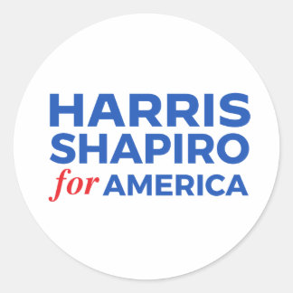 HARRIS SHAPIRO FOR AMERICA CLASSIC ROUND STICKER