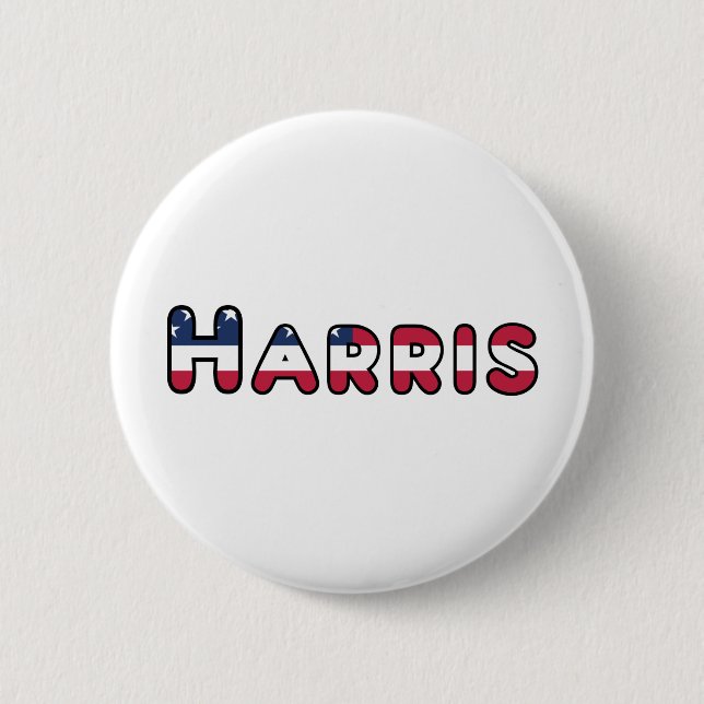 Harris Support US Election Vise President 2020 Button (Front)