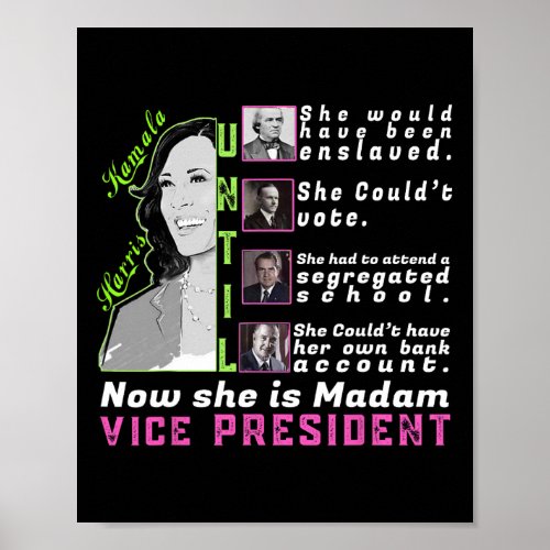 Harris T Shirt _ Kamala Harris Vp _ Black History  Poster