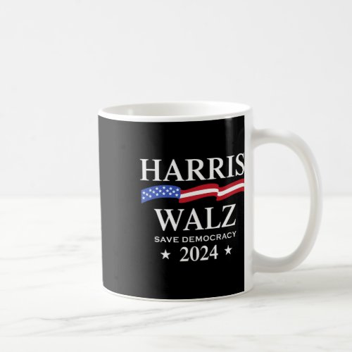 Harris Tim Waltz 2024 Save Democracy Election 2024 Coffee Mug