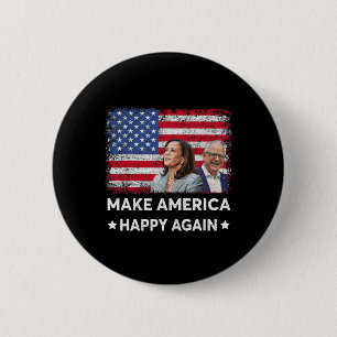 Harris Tim Waltz WAlzheimer 2024 Make America Happ Button