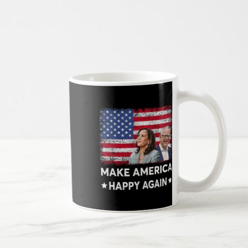 Harris Tim Waltz WAlzheimer 2024 Make America Happ Coffee Mug