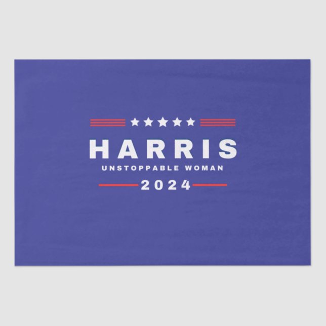 Harris Unstoppable Women | Election 2024 Tissue Paper (Front)