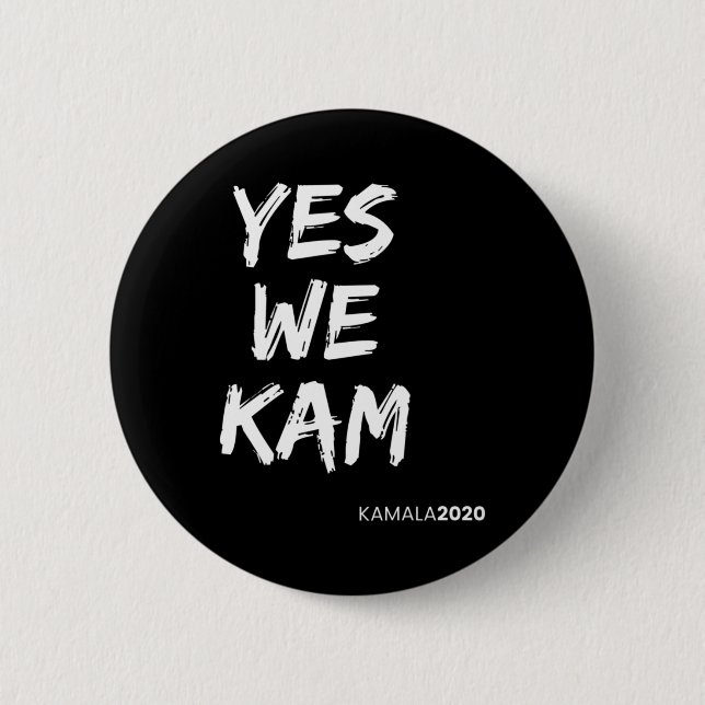 Harris Vice President 2020 Yes We Kam Yes We Can  Button (Front)