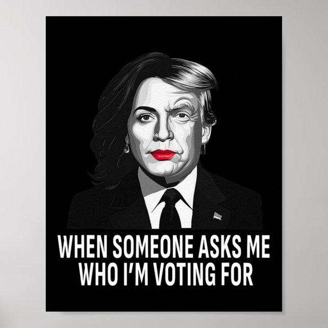 Harris Vs Donald Trump Funny Election Meme  Poster (Front)
