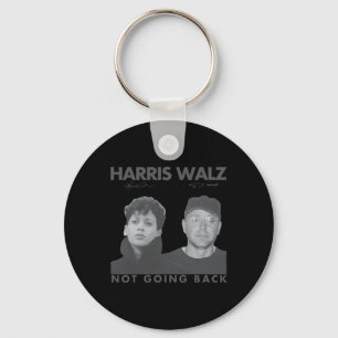 Harris W Not Going Back 80s Photo Retro 2024 Vote Keychain