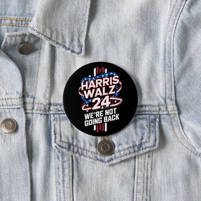 Harris Waltz 2024 Election Kamala Harris Tim Waltz Button (In Situ)