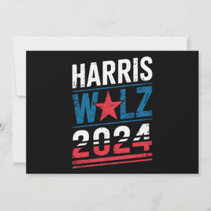 Harris Waltz 2024 Election Kamala Harris Tim Waltz Invitation