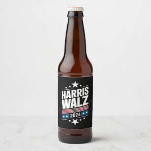Harris Waltz 2024 Kamala Harris Tim Waltz 2024  Beer Bottle Label
