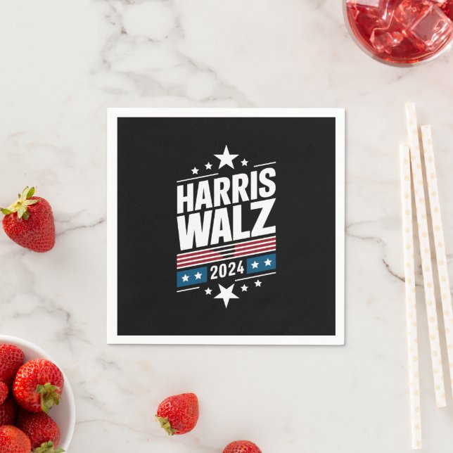 Harris Waltz 2024 Kamala Harris Tim Waltz 2024  Napkins (Insitu)