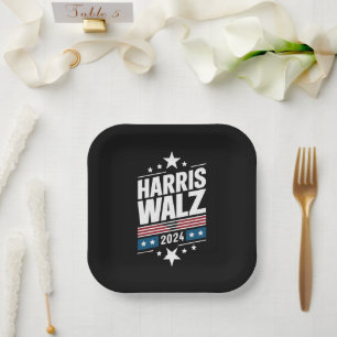 Harris Waltz 2024 Kamala Harris Tim Waltz 2024 Paper Plates