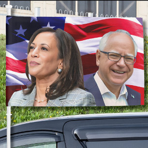 Harris Waltz 2024 - Kamala Harris Tim Waltz Car Flag