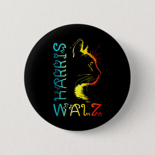 Harris Waltz 2024 Kamala Wheimer Funny Cat Lady Su Button