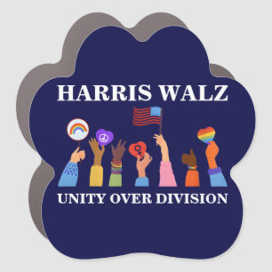 Harris Waltz 2024 Unity Over Division Car Magnet