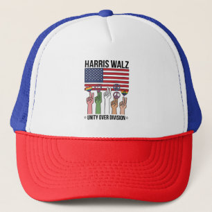 Harris Waltz 2024 Unity Over Division Trucker Hat