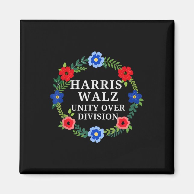 Harris Waltz 2024 Unity Over Division Vote Harris  Magnet (Front)