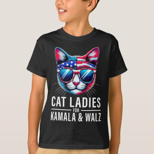 Harris Waltz Cat Lady Harris Waltz 2024 Kamala Har T_Shirt