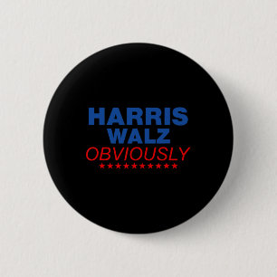 Harris Waltz Obviously 2024 Balz To The Walz  Button