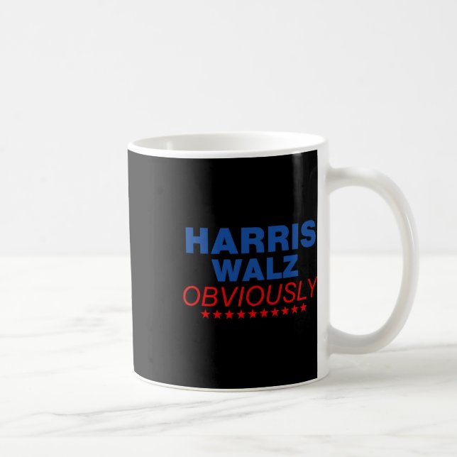 Harris Waltz Obviously 2024 Balz To The Walz  Coffee Mug (Right)
