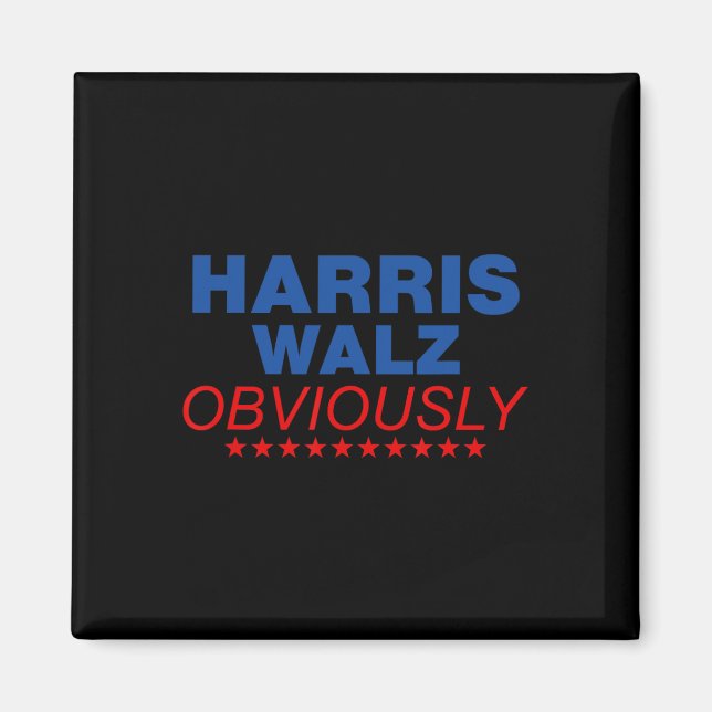 Harris Waltz Obviously 2024 Balz To The Walz  Magnet (Front)