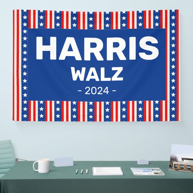 Harris - Walz 2024 Banner (Tradeshow)