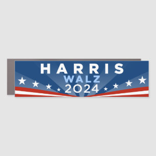 Harris Walz 2024 Bumper Car Magnet