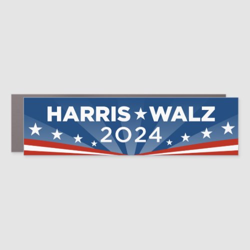 Harris Walz 2024 Bumper Car Magnet