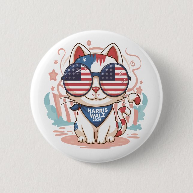 HARRIS WALZ 2024 BUTTON (Front)
