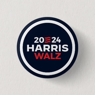Harris Walz 2024 Button