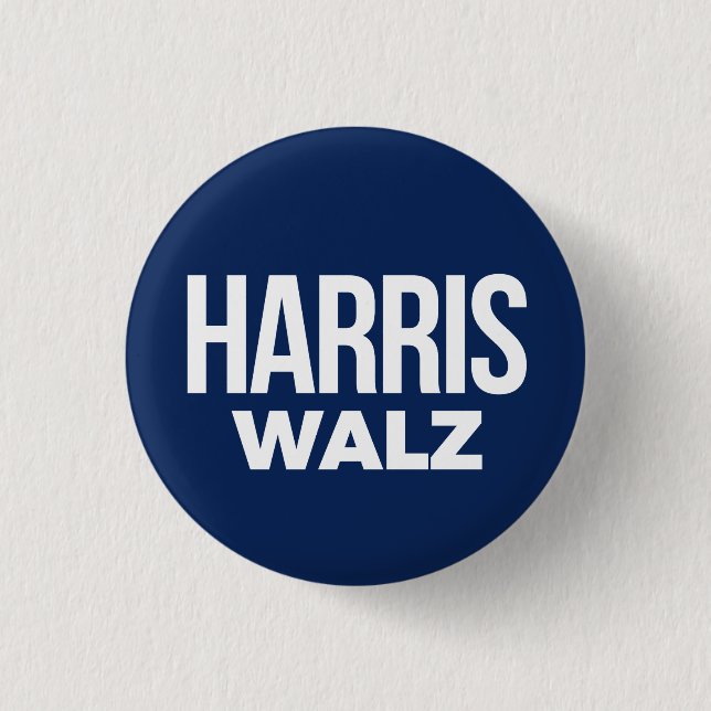 Harris Walz 2024 Button (Front)