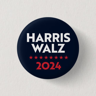 Harris Walz 2024 Button