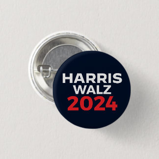 Harris Walz 2024 Button