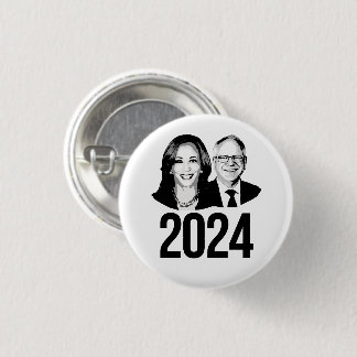 Harris Walz 2024 Button
