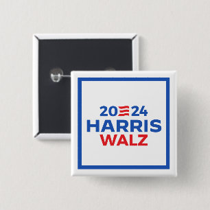 Harris Walz 2024 Button