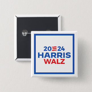Harris Walz 2024 Button